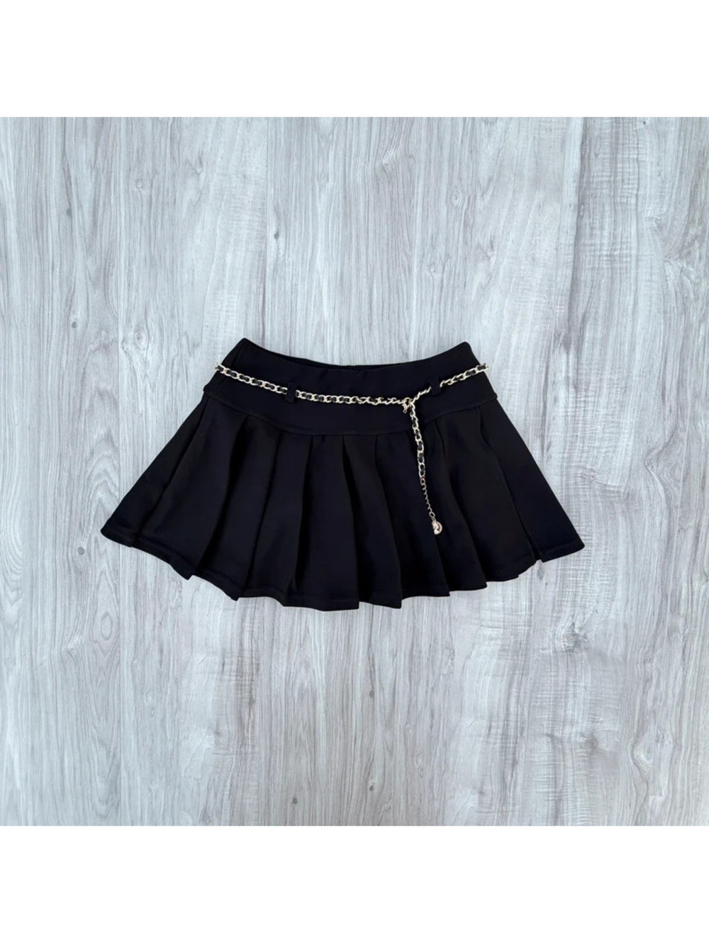 Free Haven black pleated mini skirt